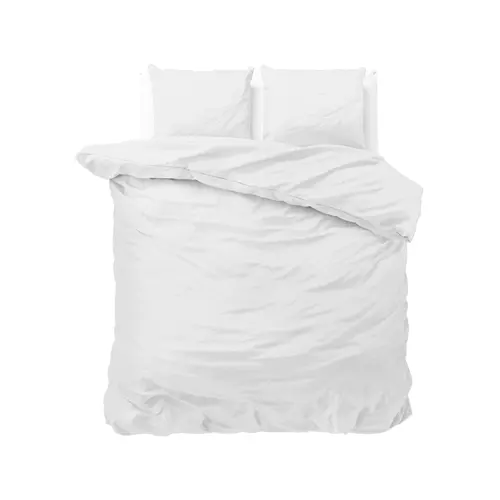 Sleeptime Dekbedovertrek Satin Point Wit
