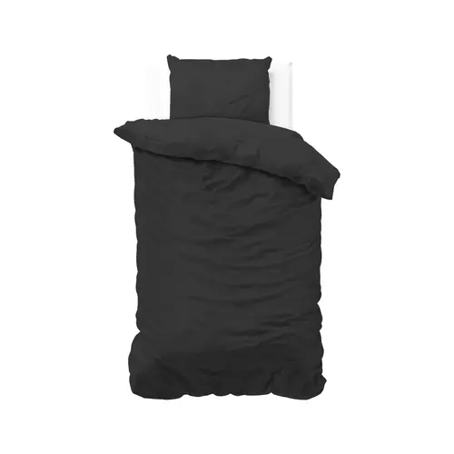 Sleeptime Dekbedovertrek Satin Point Zwart