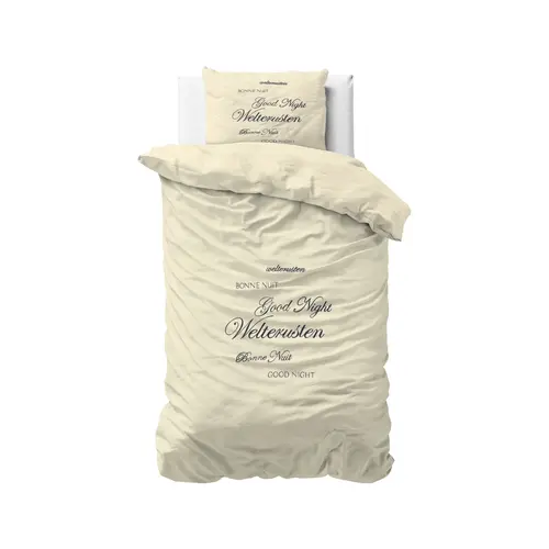 Sleeptime Dekbedovertrek Welterusten Crème