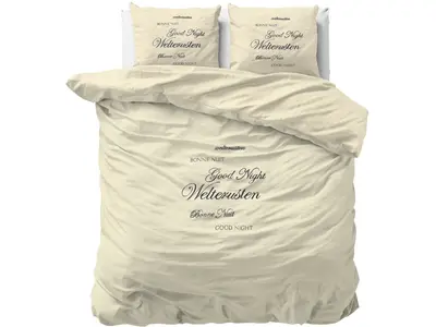 Sleeptime Dekbedovertrek Welterusten Crème