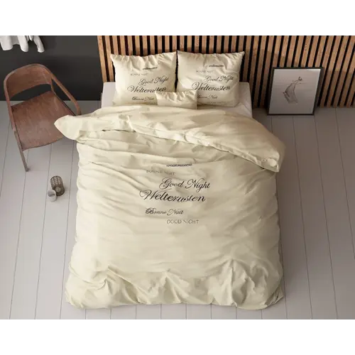 Sleeptime Dekbedovertrek Welterusten Crème