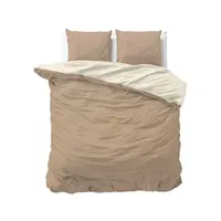 Dekbedovertrek Twin Face Crème Taupe