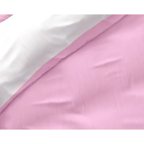 Sleeptime Dekbedovertrek Twin Face Roze Wit