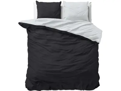 Sleeptime Dekbedovertrek Twin Face Zwart Wit Sleeptime Dekbedovertrek Twin Face Zwart Wit