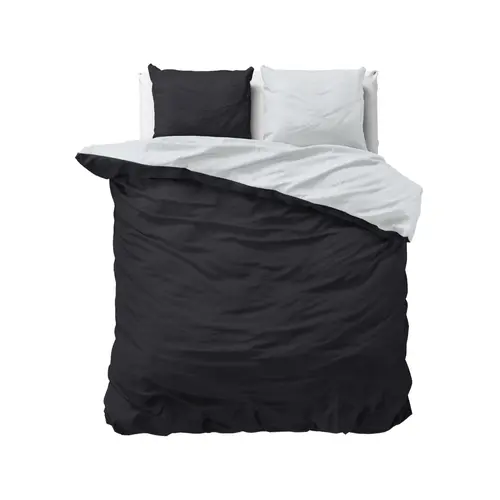 Sleeptime Dekbedovertrek Twin Face Zwart Wit