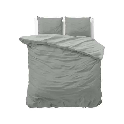 Sleeptime Dekbedovertrek Twin Face Grijs Antraciet