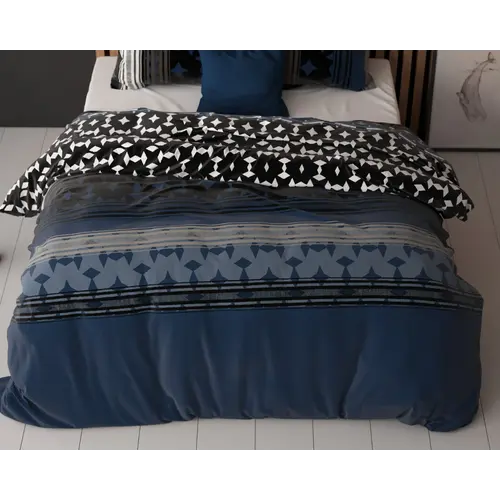 Sleeptime Dekbedovertrek Scanda Blauw Sleeptime Dekbedovertrek Scanda Blauw