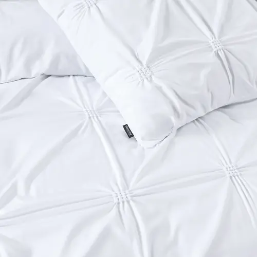 Sleeptime Dekbedovertrek Punch Pintuck Wit Sleeptime Dekbedovertrek Punch Pintuck Wit