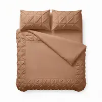 Dekbedovertrek Border Pintuck Mocha Moose