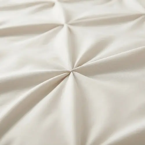 Sleeptime Dekbedovertrek Border Pintuck Beige Sleeptime Dekbedovertrek Border Pintuck Beige