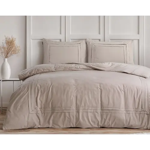 Sleeptime Dekbedovertrek Tailored Taupe Sleeptime Dekbedovertrek Tailored Taupe