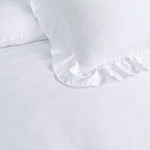 Sleeptime Dekbedovertrek Ruffles Wit Sleeptime Dekbedovertrek Ruffles Wit