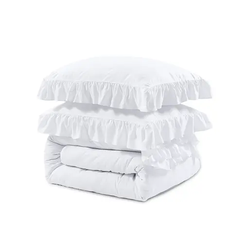 Sleeptime Dekbedovertrek Ruffles Wit Sleeptime Dekbedovertrek Ruffles Wit