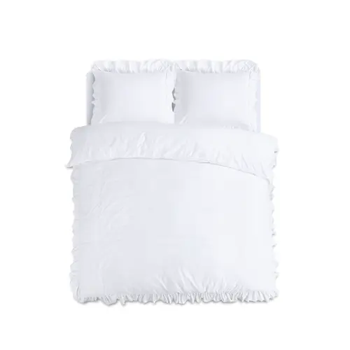 Sleeptime Dekbedovertrek Ruffles Wit Sleeptime Dekbedovertrek Ruffles Wit