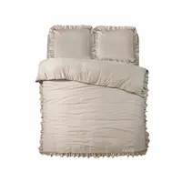 Dekbedovertrek Ruffles Taupe