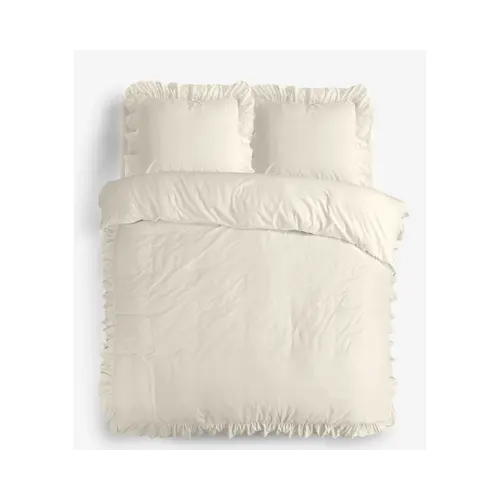 Sleeptime Dekbedovertrek Ruffles Crème Sleeptime Dekbedovertrek Ruffles Crème