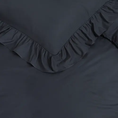 Sleeptime Dekbedovertrek Ruffles Antraciet