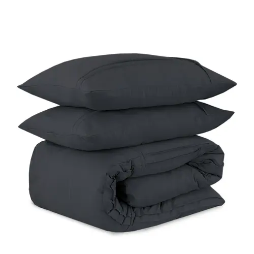 Sleeptime Dekbedovertrek Washed Tufted Antraciet Sleeptime Dekbedovertrek Washed Tufted Antraciet