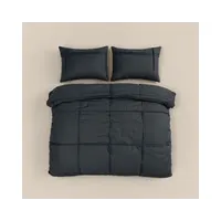 Dekbedovertrek Washed Tufted Antraciet