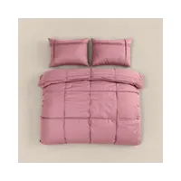 Dekbedovertrek Washed Tufted Roze