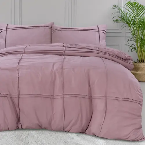 Sleeptime Dekbedovertrek Washed Tufted Roze