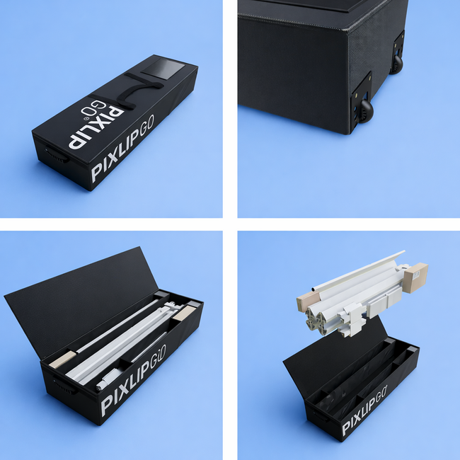 PIXLIP rolkoffers – transport & opslag