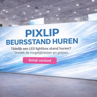 PIXLIP beursstand huren