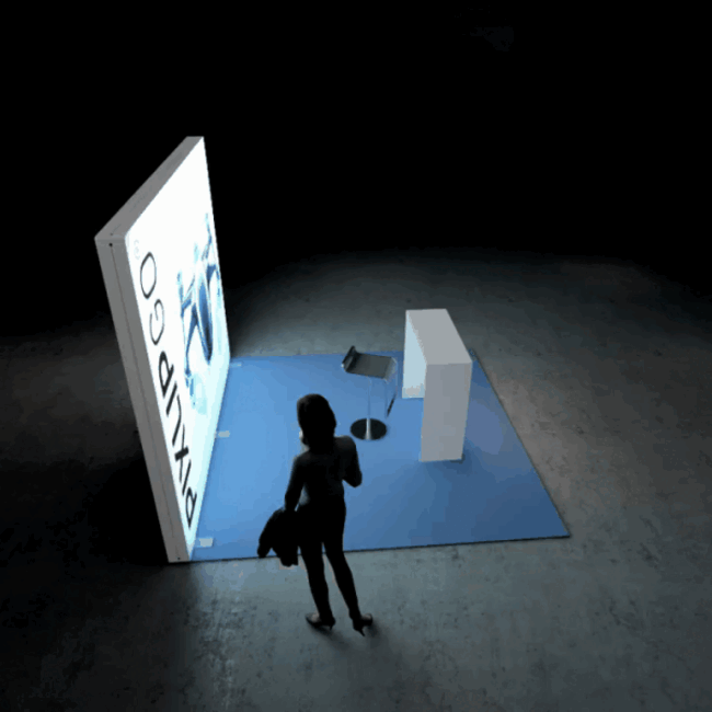 PIXLIP S-01 beursstand huren – compacte verlichte instapstand