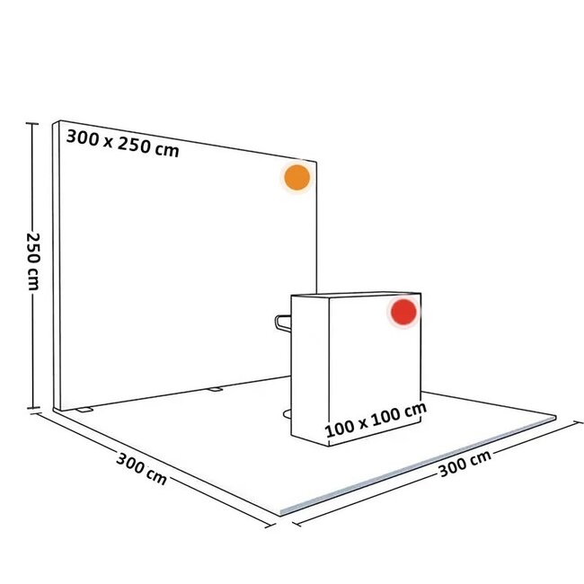 PIXLIP S-01 beursstand huren – compacte verlichte instapstand - Copy