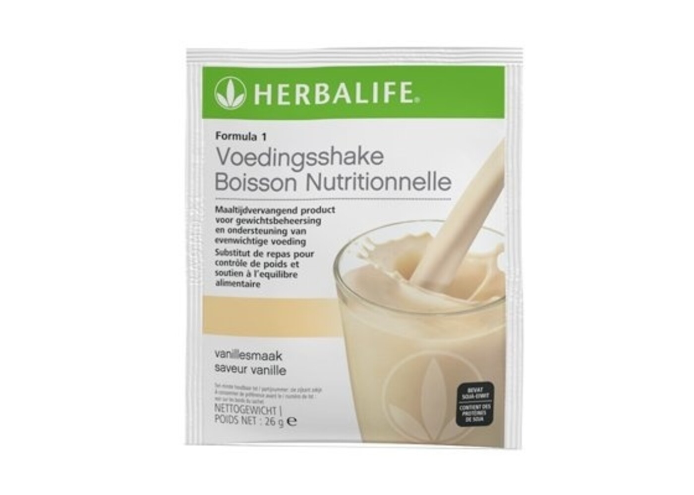 Herbalife Sachets de F1 - Boisson Nutritionnelle Vanille Onctueuse lot de 7 sachets de 26 g