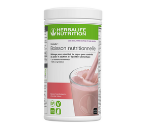 Herbalife F1 Shake Framboise & chocolat blanc - sans soja, sans lactose et sans gluten