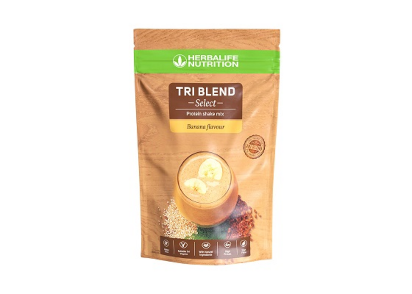 Herbalife Tri Blend Select – Mélange pour Shake protéiné Saveur banane