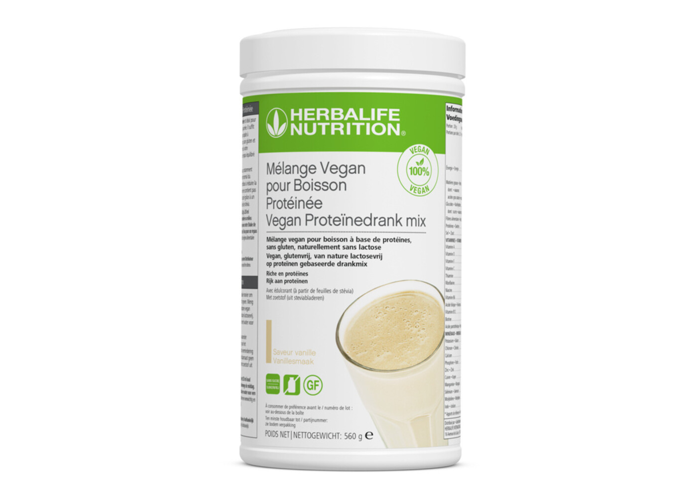 Herbalife Mélange Vegan pour Boisson Protéinée Vanille