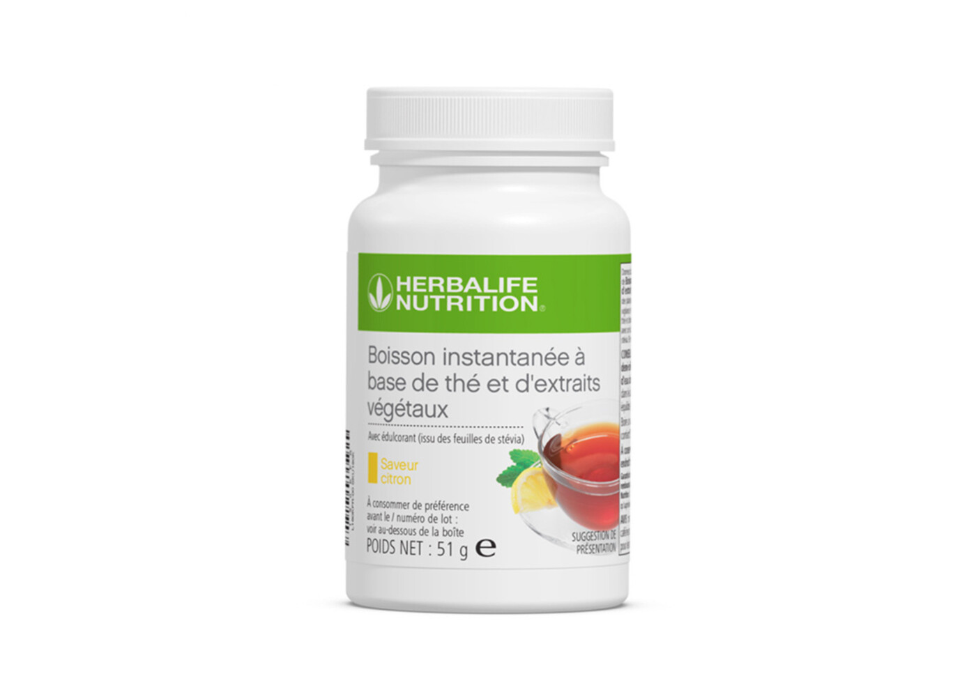 Herbalife Boisson instantanée à base de thé et d'extraits végétaux Classique 51 gr