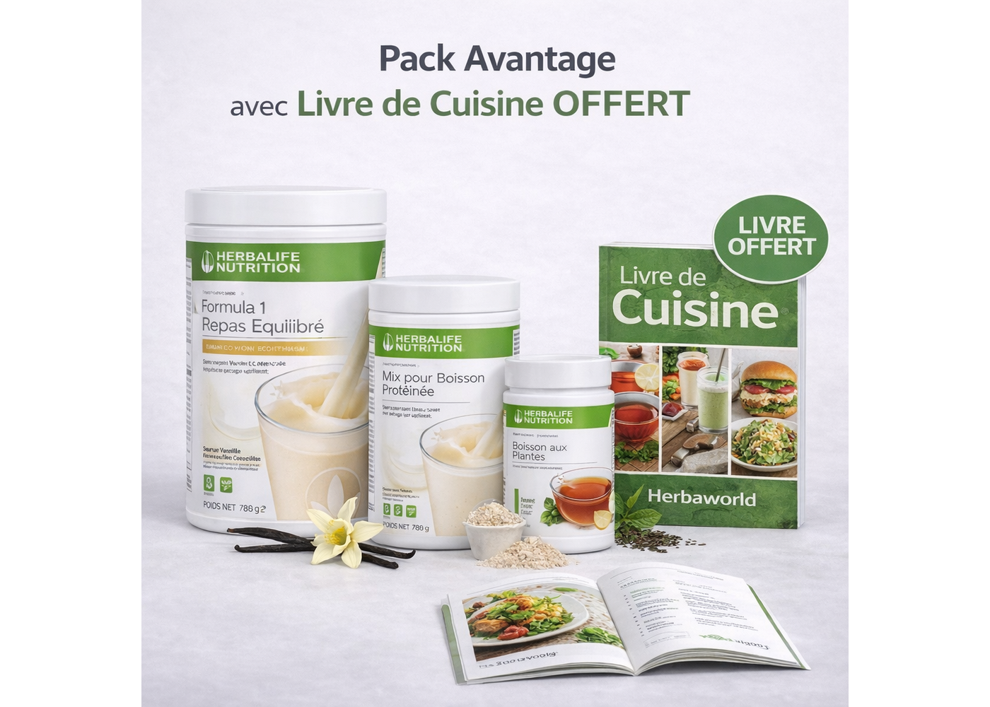 Herbalife Pack Avantage + Livre de Cuisine GRATUIT