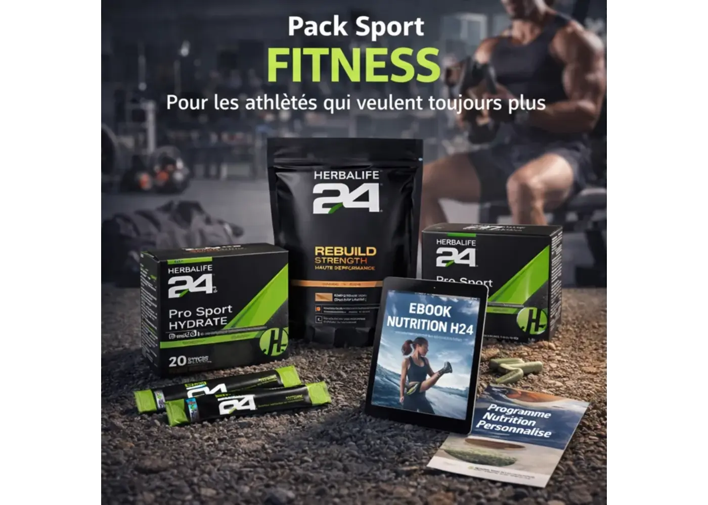 Herbalife Pack Sport FITNESS + E-book Gratuit