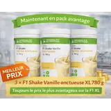 Herbalife Pack avantage 3 x Formula 1 vanille crémeuse XL 780 gr