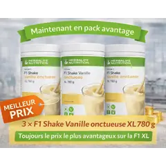 Herbalife Pack avantage 3 x Formula 1 vanille crémeuse XL 780 gr