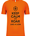 Oranje UNI fanshirt "Keep Calm and Roar Like a Lion"