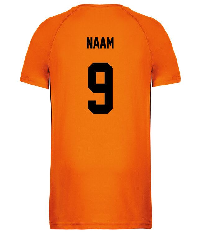 Oranje UNI fanshirt grote leeuw