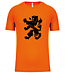 Oranje UNI fanshirt grote leeuw