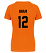 Oranje dames shirt met tekst " WK er ons gebeuren"