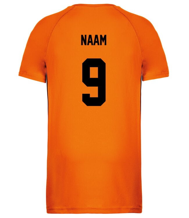 Oranje Fanshirt WK2026 voor kinderen met klein logo
