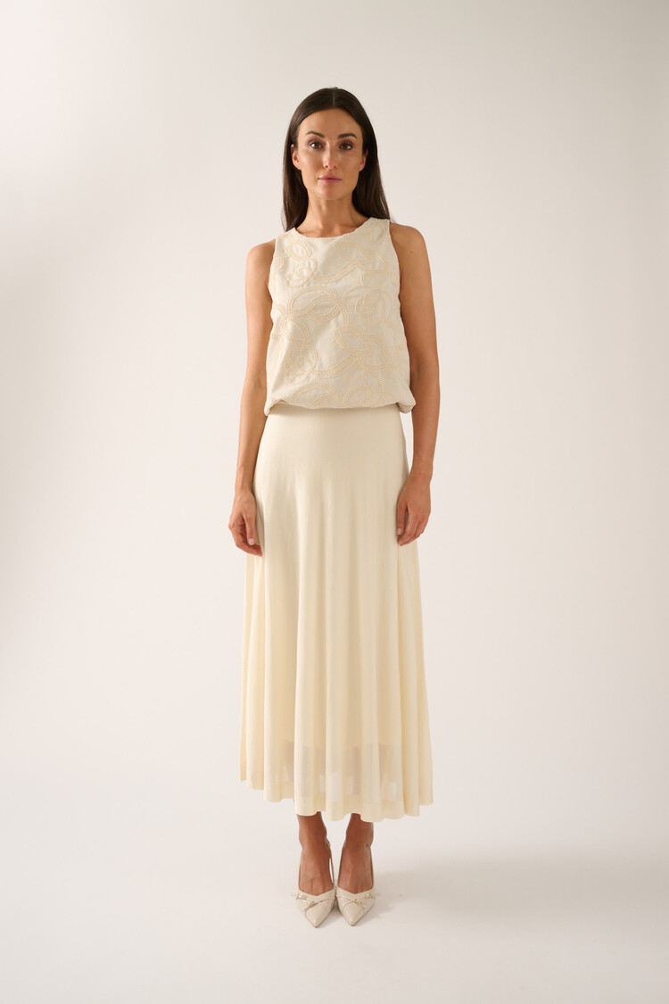 Oscar the Collection TITA Top Ivory