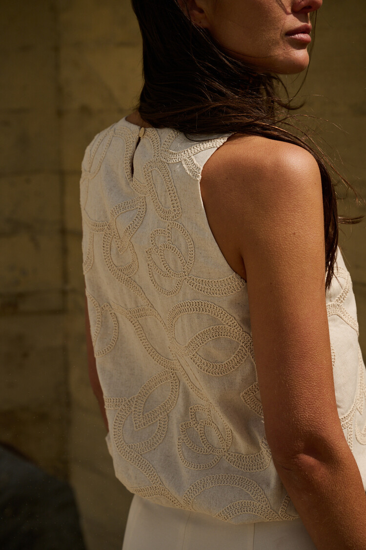 Oscar the Collection TITA Top Ivory