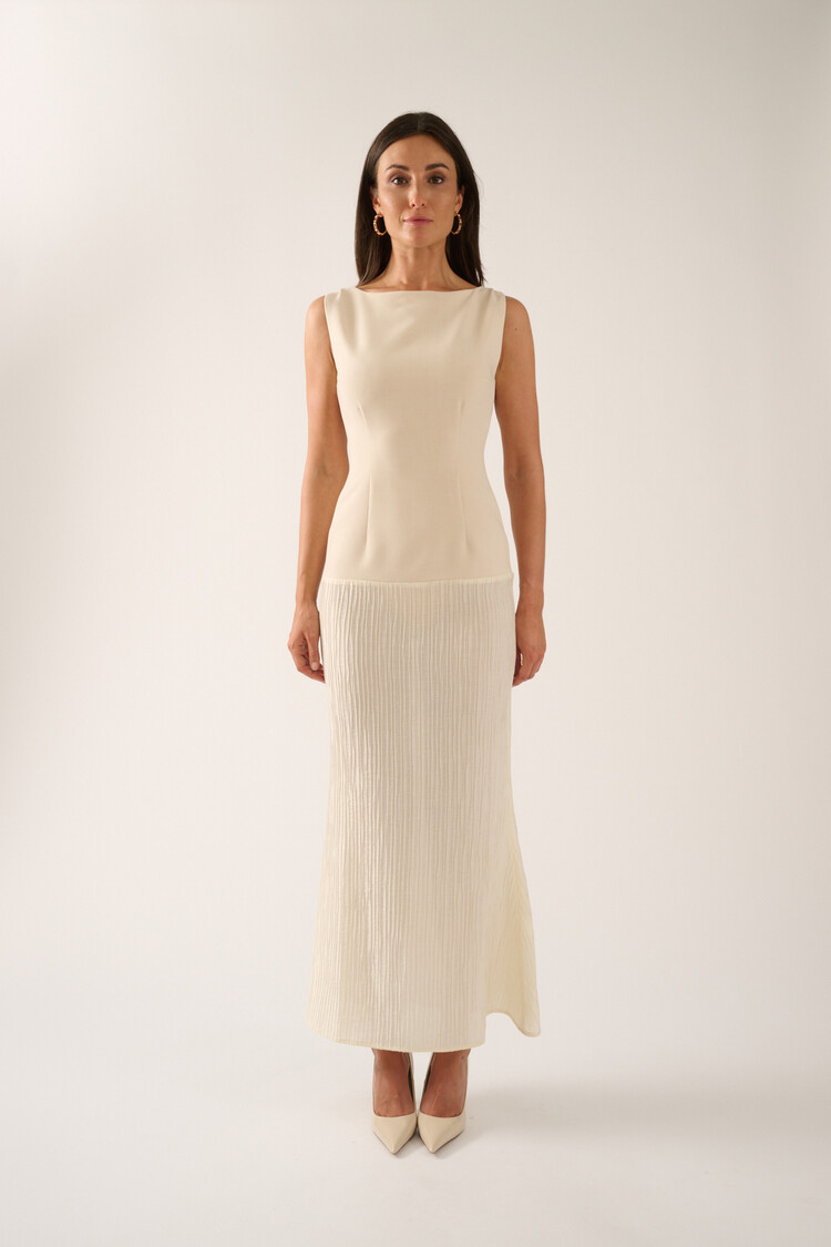 Oscar the Collection LAYALI Dress Ivory