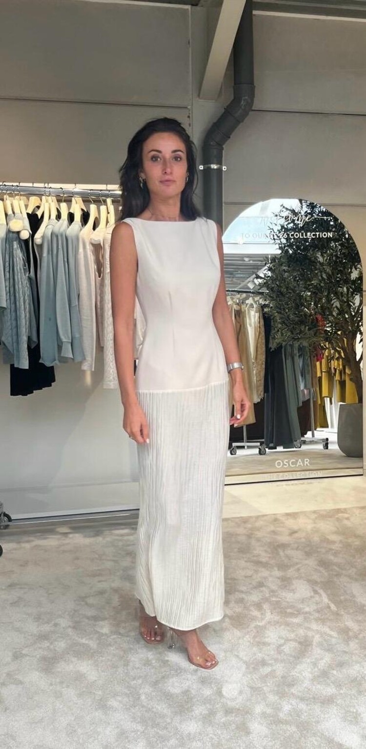 Oscar the Collection LAYALI Dress Ivory