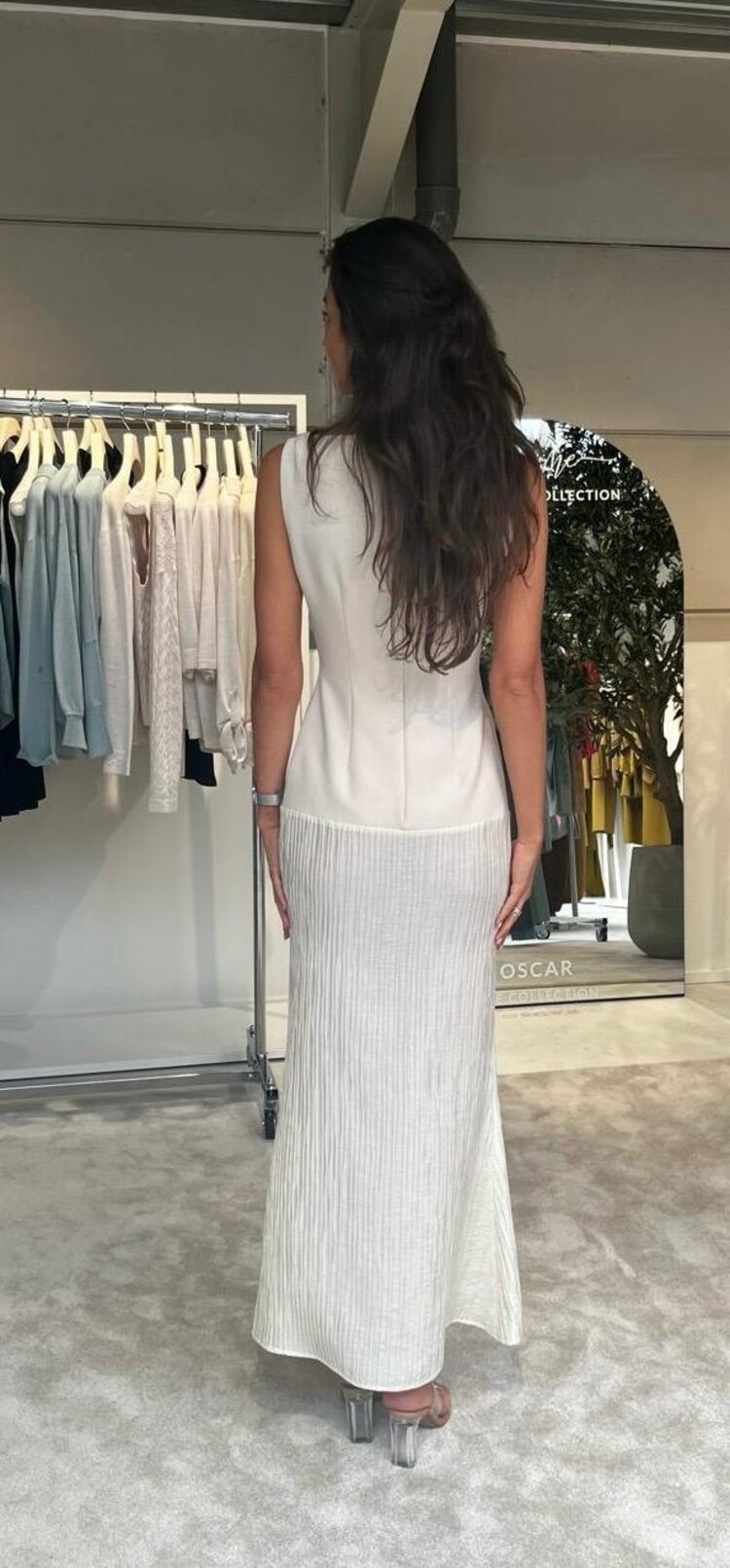 Oscar the Collection LAYALI Dress Ivory