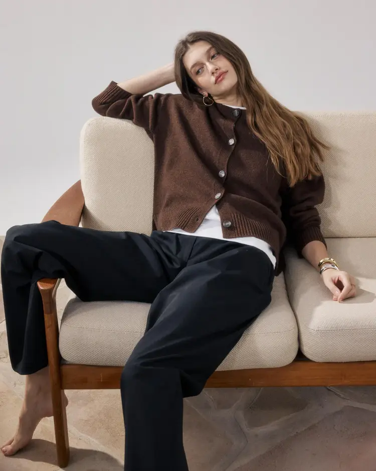 Hartford MESMINE Cardigan Brown