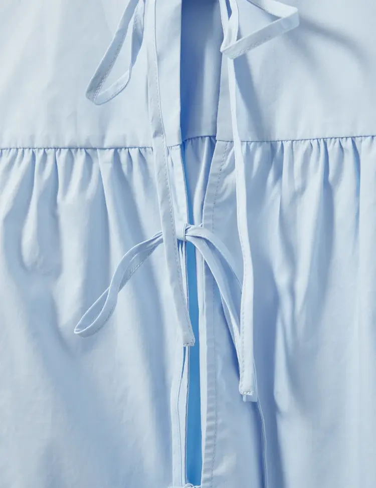 Designers Remix CLAIRE TIE Blouse Light Blue